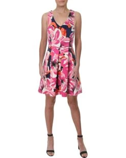 Trina Turk Women's Marcia 2 Fit And Flare Dress
