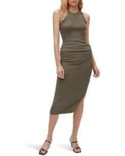 Michael Stars Wren Ultra Rib Midi Dress With Slit