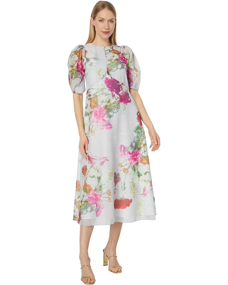 Ted Baker Mekayla Empire Line Midi Dress With Puff Sleeve 3 Ted Baker Mekayla Empire Line Midi Dress With Puff Sleeve