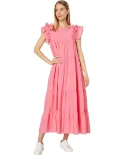 English Factory Tiered Ruffle Maxi Dress