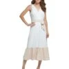 DKNY V-Neck Ruffle Hem Midi Dress -Aura Attire 61DT6TdP gL. AC SR736920