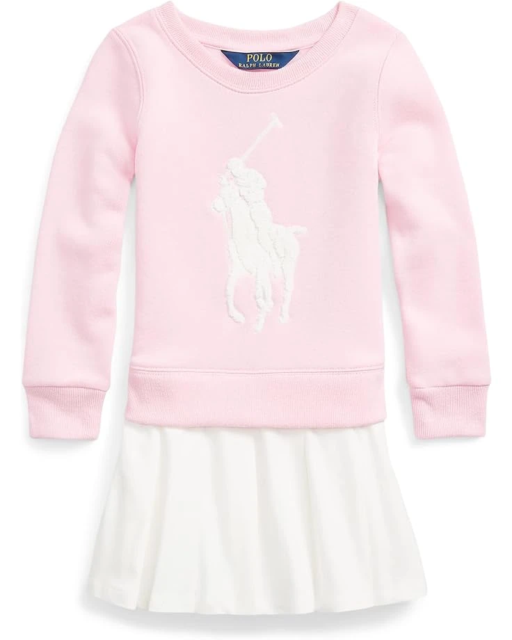 Polo Ralph Lauren Kids Big Pony Fleece Sweatshirt Dress (Toddler) 3 Polo Ralph Lauren Kids Big Pony Fleece Sweatshirt Dress (Toddler)