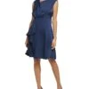 DKNY Sleeveless Ruffled Fit-and-Flare Mixed Media Dress 2 DKNY Sleeveless Ruffled Fit-and-Flare Mixed Media Dress -Aura Attire 61SQ3q6ZwwL. AC SR736920