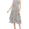 Calvin Klein Women's Belted Handkerchief Dress -Aura Attire 61XOwnxxw6L. AC SR736920