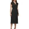 DKNY Sleeveless Ruffled Pleated Dress -Aura Attire 61XlIjEkZLL. AC SR736920