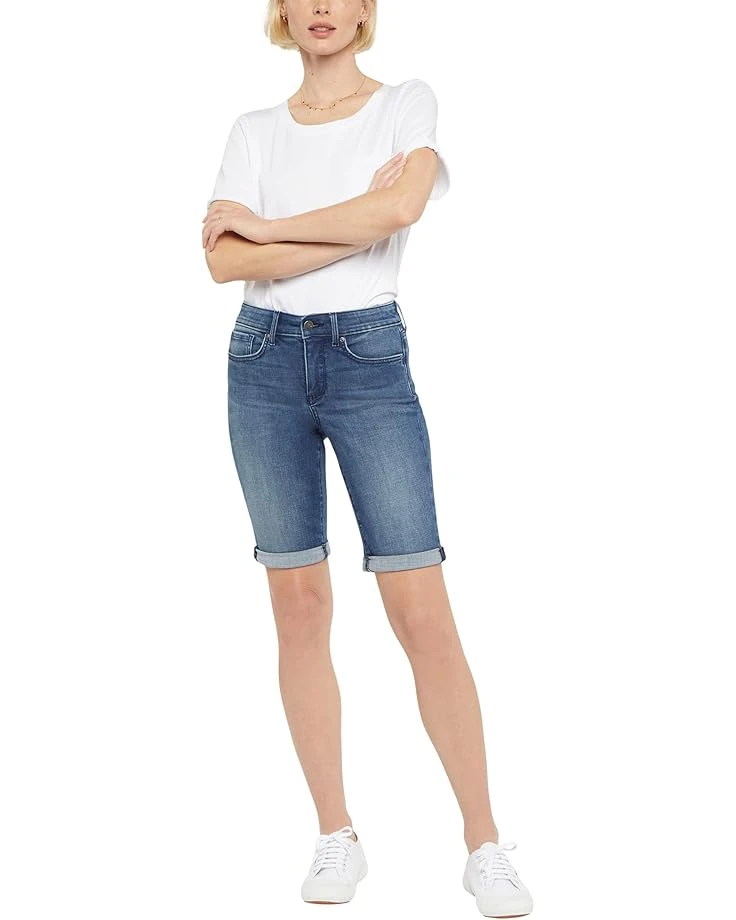 NYDJ Briella Shorts Roll Cuff In Bluewell 3 NYDJ Briella Shorts Roll Cuff In Bluewell