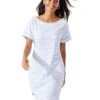 Tommy Bahama Jovanna Stripe Short Sleeve Short Dress