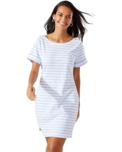 Tommy Bahama Jovanna Stripe Short Sleeve Short Dress