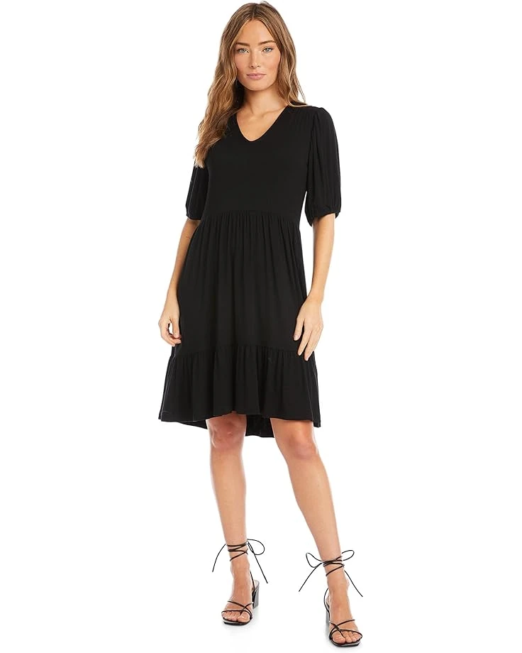 Karen Kane Poof Sleeve Tiered Dress 3 Karen Kane Poof Sleeve Tiered Dress