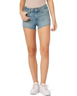 Hudson Jeans Gemma Mid-Rise Shorts In Clouds