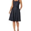 Calvin Klein Women's Sleeveless Square Neck Fit & Flare With Self Tie Belt Dress 2 Calvin Klein Women's Sleeveless Square Neck Fit & Flare With Self Tie Belt Dress -Aura Attire 71EQA5FfSBL. AC SR736920