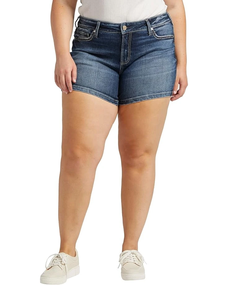 Silver Jeans Co. Plus Size Elyse Mid-Rise Shorts W53005EAE464 3 Silver Jeans Co. Plus Size Elyse Mid-Rise Shorts W53005EAE464