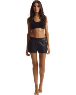 Commando Faux Leather Relaxed Shorts SLG39