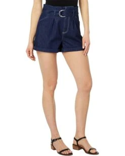 Paige Pleated Carly Shorts Angled Pockets In Baltimore