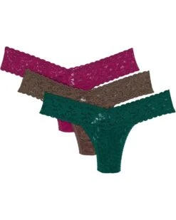 Hanky Panky 3-Pack Print Box Low Row Rise Thong