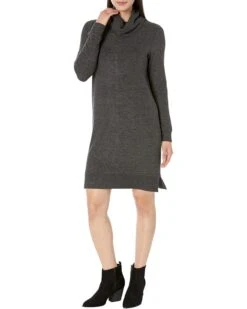 Lucky Brand Cloud Jersey Mock Neck Dress