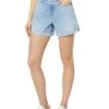 Paige Asher Shorts Covered Button Fly Raw Cuff In No Duh Destructed -Aura Attire 71UaqRMFL. AC SR736920