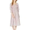 English Factory Floral Smocked Midi Dress