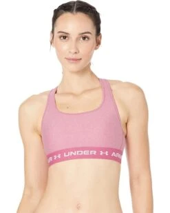 Under Armour Cross-Back Mid Heather Bra
