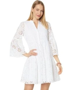 Lilly Pulitzer 3/4 Sleeve Hazelanne Eyelet Dress