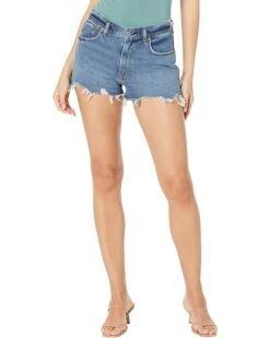 Abercrombie & Fitch Curve Love Mid-Rise Mom Shorts