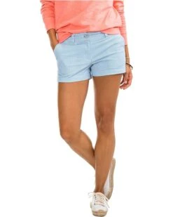 Southern Tide 3" Leah Seersucker Shorts