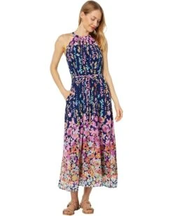 Maggy London Halter Neck Maxi Dress