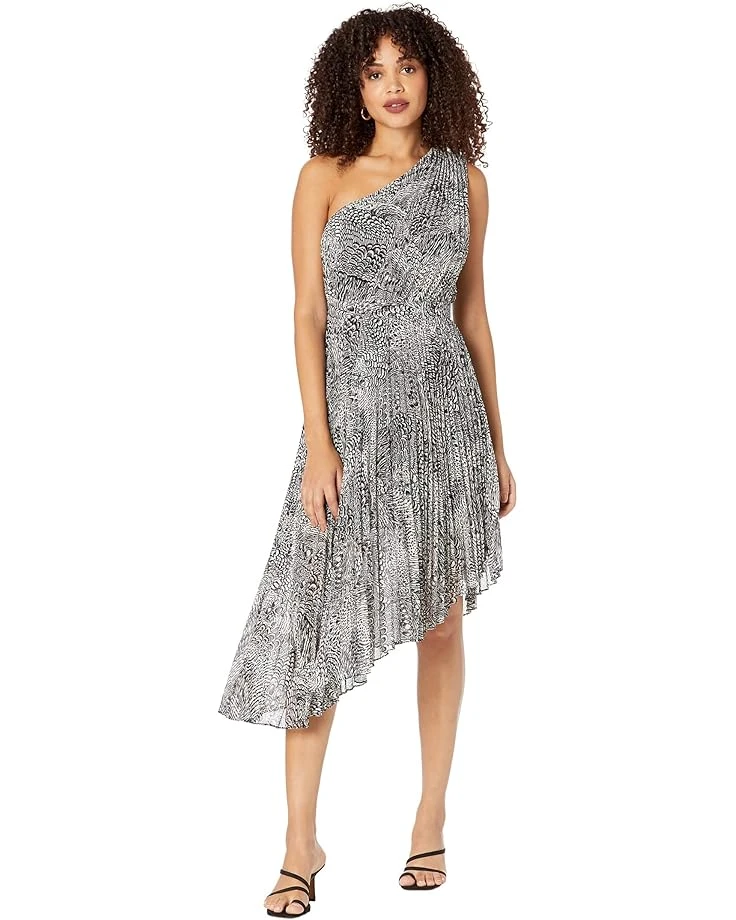 BCBGMAXAZRIA One Shoulder Printed Cocktail Dress 3 BCBGMAXAZRIA One Shoulder Printed Cocktail Dress
