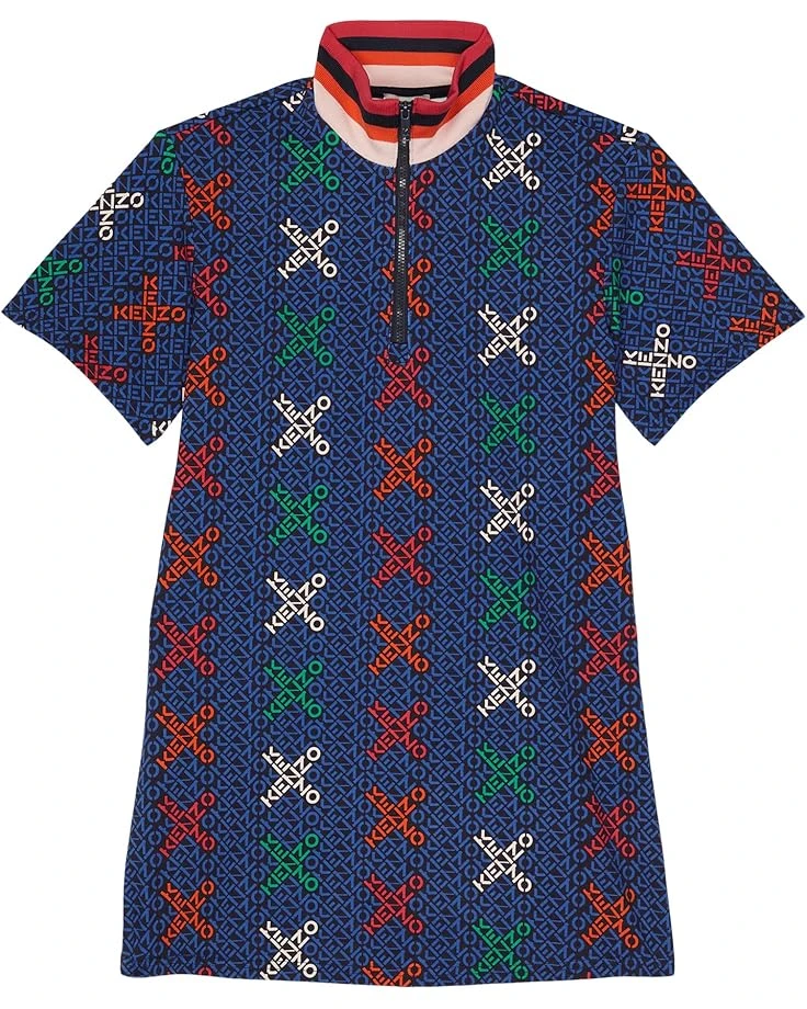 Kenzo Kids Cross Logo Print Dress (Toddler/Little Kids) 3 Kenzo Kids Cross Logo Print Dress (Toddler/Little Kids)