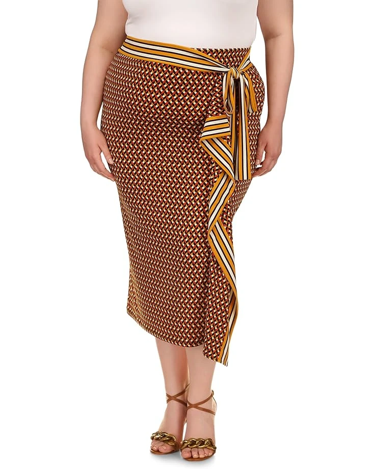 MICHAEL Michael Kors Plus Size Border Midi Skirt 3 MICHAEL Michael Kors Plus Size Border Midi Skirt