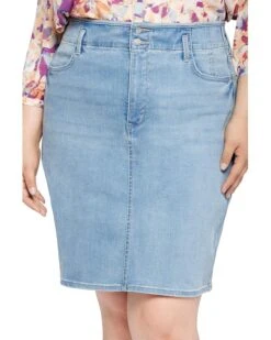 NYDJ Plus Size High-Rise Skirt Hollywood Waistband